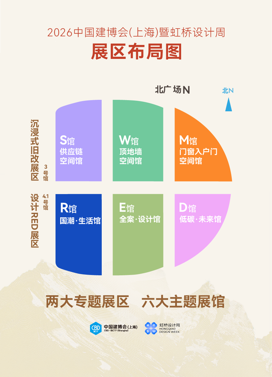 欢迎报名：《2026中国建博会（上海）》展馆布局